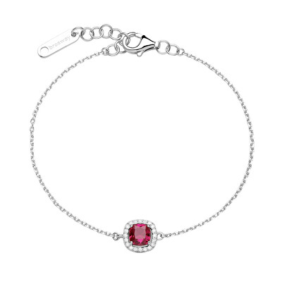Brosway - Slušivý stříbrný náramek s kubickými zirkony Fancy Passion Ruby FFB130