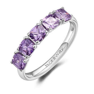 Brosway - Slušivý stříbrný prsten Fancy Magic Purple FMP24