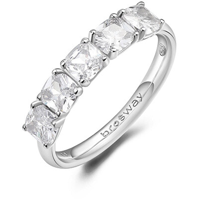 Brosway - Slušivý stříbrný prsten Fancy Infinite White FIW25
