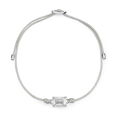Brosway - Šňůrkový náramek s kubickým zirkonem Fancy Infinite White FIW112