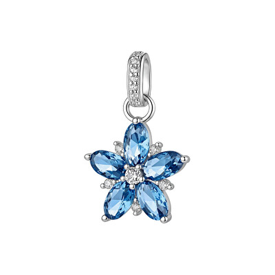 Brosway - Strieborný kvetinový prívesok Fancy Freedom Blue FFB145