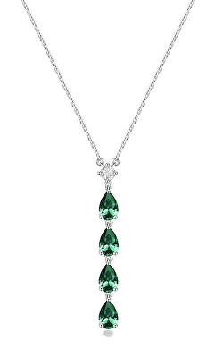 Brosway - Stříbrný náhrdelník s kubickými zirkony Life Green Fancy FLG110