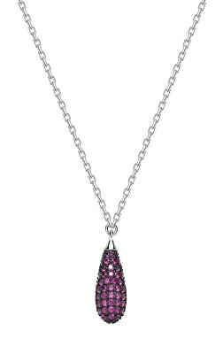 Brosway - Stříbrný náhrdelník se zirkony Tear Drop Passion Ruby Fancy FPR121