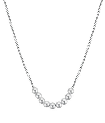 Brosway - Půvabný stříbrný náhrdelník s perlami Infinite White Fancy FIW136