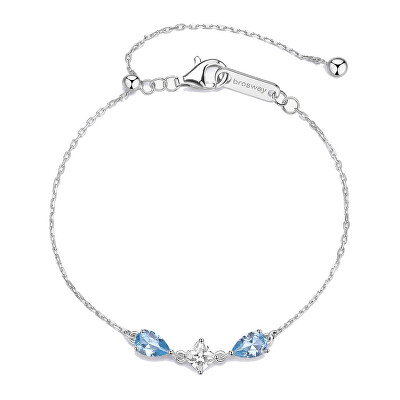 Brosway - Stříbrný náramek s kubickými zirkony Cloud Light Blue Fancy FCL111