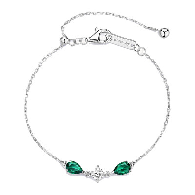 Brosway - Stříbrný náramek s kubickými zirkony Life Green Fancy FLG112