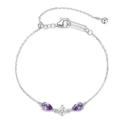 Brosway - Stříbrný náramek s kubickými zirkony Magic Purple Fancy FMP114