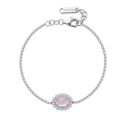 Brosway - Stříbrný náramek s růženínem a zirkony Fancy Vibrant Pink FVP122