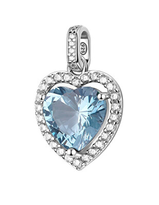 Brosway - Stříbrný srdíčkový přívěsek Fancy Cloud Light Blue FCL125