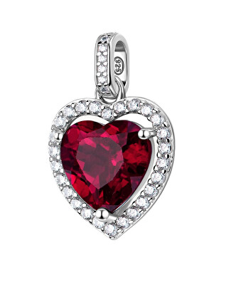 Brosway - Stříbrný srdíčkový přívěsek Fancy Passion Ruby FPR141
