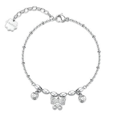 Brosway - Elegantní ocelový náramek s přívěsky Motýl Chakra BHKB267
