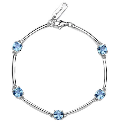 Brosway - Stříbrný náramek s kubickými zirkony Fancy Cloud Light Blue FCL05