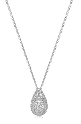 Brosway - Stříbrný náhrdelník Tear Drop Infinite White Fancy FIW122