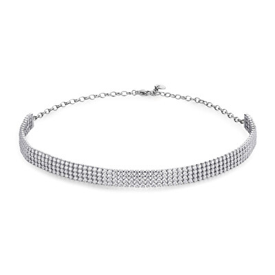 Brosway - Třpytivý tenisový náhrdelník Choker Desideri BEIN021