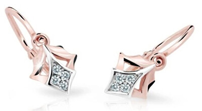 Cutie Diamonds - Dětské bicolor náušnice ze zlata s brilianty C2220-10-10-X-4-D