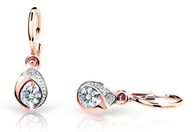 Cutie Diamonds - Dětské bicolor náušnice ze zlata s brilianty DC1898-10-00-X-4