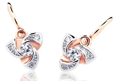 Cutie Diamonds - Dětské bicolor náušnice ze zlata s brilianty DC2203-10-00-X-4