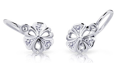 Cutie Diamonds - Dětské náušnice z bílého s diamanty C2230-10-10-X-2-D