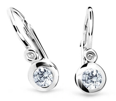 Cutie Diamonds - Dětské náušnice z bílého zlata s brilianty DC1537-10-00-X-2