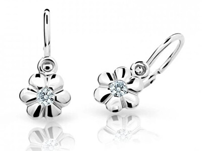 Cutie Diamonds - Dětské náušnice z bílého zlata s brilianty DC1736-10-00-X-2