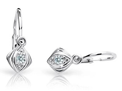 Cutie Diamonds - Dětské náušnice z bílého zlata s brilianty DC1897-10-00-X-2