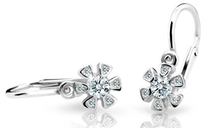 Cutie Diamonds - Dětské náušnice z bílého zlata s brilianty DC2156-10-00-X-2