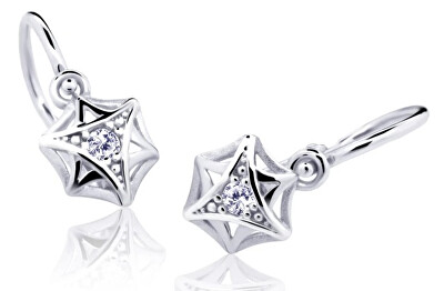Cutie Diamonds - Dětské náušnice z bílého zlata s diamanty C2209-10-10-X-2-D