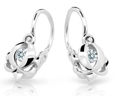 Cutie Diamonds - Dětské náušnice z bílého zlata s diamanty C2218-10-10-X-2-D