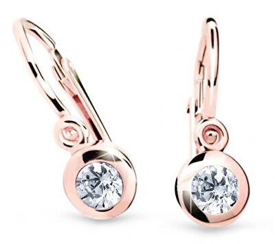Cutie Diamonds - Dětské náušnice z růžového zlata s brilianty DC1537-10-00-X-4