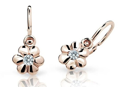 Cutie Diamonds - Dětské náušnice z růžového zlata s brilianty DC1736-10-00-X-4