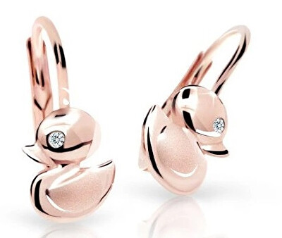 Cutie Diamonds - Dětské náušnice z růžového zlata s brilianty DC1954-10-00-X-4