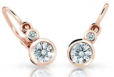 Cutie Diamonds - Dětské náušnice z růžového zlata s brilianty DC1984-10-00-X-4