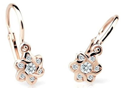 Cutie Diamonds - Dětské náušnice z růžového zlata s brilianty DC2149-10-00-X-4