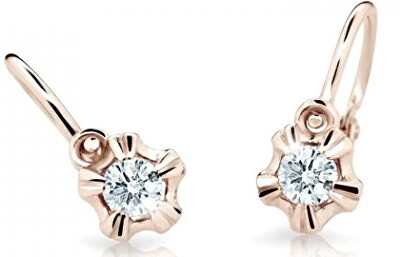 Cutie Diamonds - Dětské náušnice z růžového zlata s brilianty DC2158-10-00-X-4