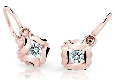 Cutie Diamonds - Dětské náušnice z růžového zlata s brilianty DC2216-10-00-X-4