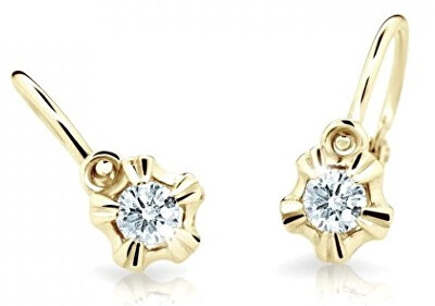 Cutie Diamonds - Dětské náušnice ze žlutého zlata s brilianty DC2158-10-00-X-1