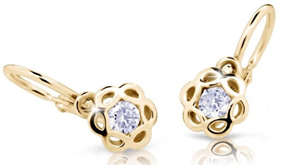 Cutie Diamonds - Půvabné dětské náušnice ze žlutého zlata s brilianty DC2179-10-10-X-1