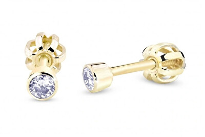 Cutie Diamonds - Drobné náušnice ze žlutého zlata s diamanty DZ3033-30-00-X-1