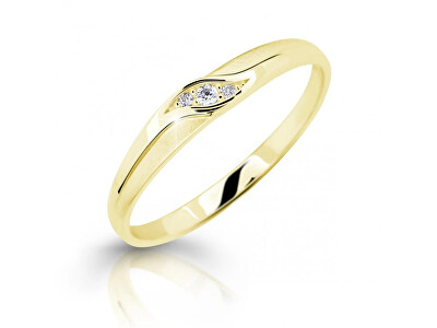 Cutie Diamonds - Elegantní prsten ze žlutého zlata s brilianty DZ6815-2844-10-X-1