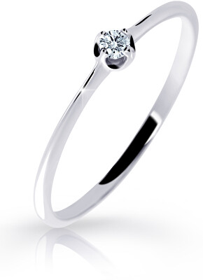 Cutie Diamonds - Jemný prsten z bílého zlata s briliantem DZ6729-2931-00-X-2