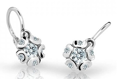 Cutie Diamonds - Krásné dětské náušnice z bílého zlata s brilianty DC2178-10-00-X-2