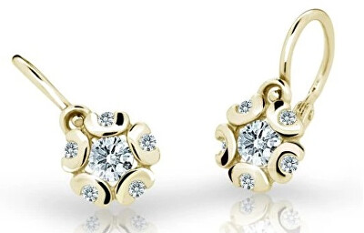Cutie Diamonds - Krásné dětské náušnice ze žlutého zlata s brilianty DC2178-10-00-X-1