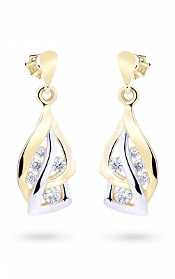 Cutie Diamonds - Krásné náušnice ze žlutého zlata s diamanty DZ8045-30-00-X-1