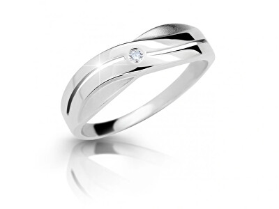 Cutie Diamonds - Krásný prsten z bílého zlata s briliantem DZ6865-1562-10-X-2