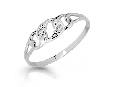 Cutie Diamonds - Krásný prsten z bílého zlata s diamanty DZ6735-1242-10-X-2