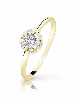 Cutie Diamonds - Krásný prsten ze žlutého zlata s diamanty DZ8050-10-X-1