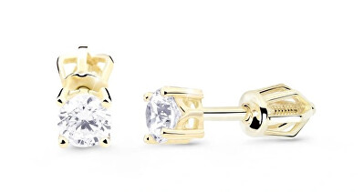 Cutie Diamonds - Luxusní náušnice ze žlutého zlata s diamanty DZ8025-30-00-X-1-2