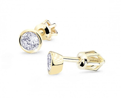 Cutie Diamonds - Luxusní náušnice ze žlutého zlata s diamanty DZ8053-30-00-X-1