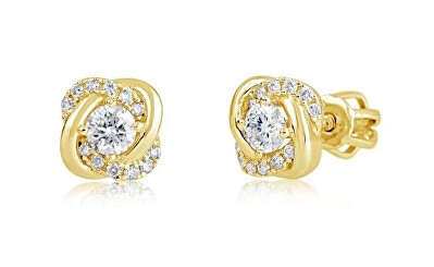 Cutie Diamonds - Luxusní náušnice ze žlutého zlata s diamanty DZ9001-3263-30-00-X-1