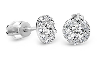 Cutie Diamonds - Luxusní peckové náušnice z bílého zlata s brilianty DZ60167-30-00-X-2